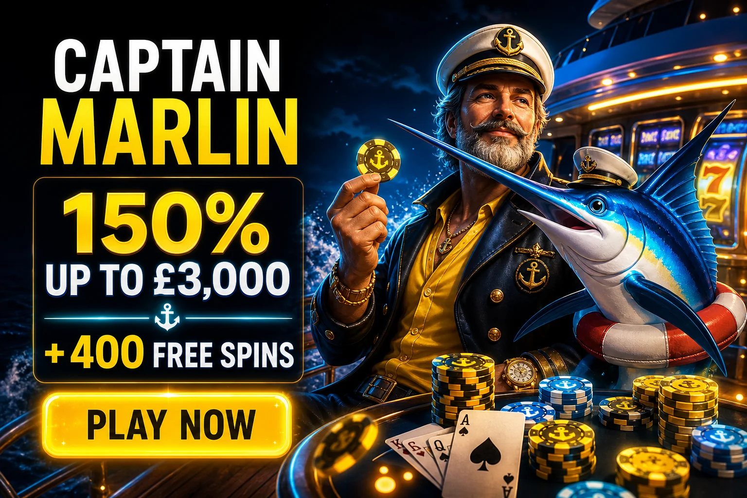 Captain Marlin casino promotion